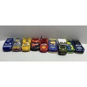 Lot of 9 Mattel Disney/Pixar Cars Die Cast Lightning McQueen Sarge Dinoco